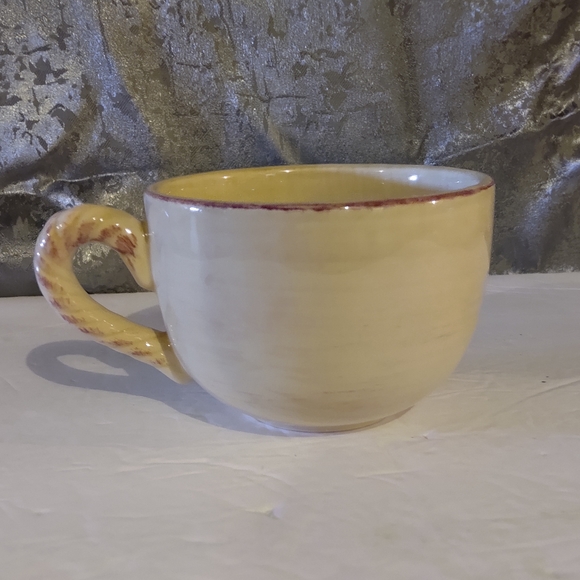 Large Tea/ Coffee Mug/Cup With Saucer . Grape/Leaf Pattern . 2 pc Set - Picture 8 of 12